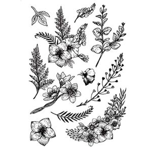 DIY Beautiful Flowers Leaves Floral Stamp Rubber Clear Stamp/Seal Scrapbook/Photo Album Decorative Card Making Clear Stamps