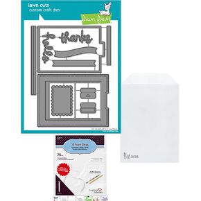 Lawn Fawn Pull 'n Slide Surprise Interactive Dies, Scrapbook Adhesives Foam Strips, Carnora Stamp/Die Storage Pocket