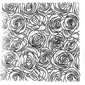 Arbuya Rose Background Floral Background Decorative Clear Stamps for Card Making and DIY Scrapbooking