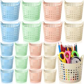 Weysat 36-pack Pencil Holder, Plastic Pencil Holder for Classroom, Multi-function Desk Storage Organizer for Office, Home Classroom Makeup Brush Storage Supplies, 4 Pastel Colors