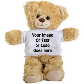 Custom Teddy Bear, Personalized Teddy Bear, Customized Text, Image, Custom Name Bear, Personalized Gifts for Girlfriend, Boyfriend on Valentines Day, Birthday, Christmas Day