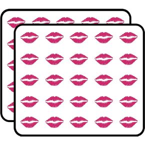 Kiss Mark Lips Premium Quality Hot Pink Vinyl Sticker for Scrapbooking, Calendars, Arts, Kids DIY Crafts, Album, Bullet Journals 50 Pack