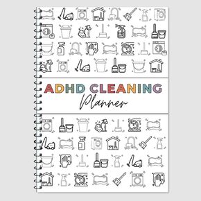 Adhd Cleaning Planner - Editable Home Cleaning Plan, Schedule Daily Weekly Monthly Organizer Do-It-Yourself Home Improvement