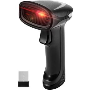 Bluetooth QR Barcode Scanner, PDF417 Rechargeable Code Scanner Wireless, Data Matrix 2D Barcode Rearder Cordless Connect Smart Phone, Tablet, PC, CCD Code Reader Work with Windows, Mac,Android