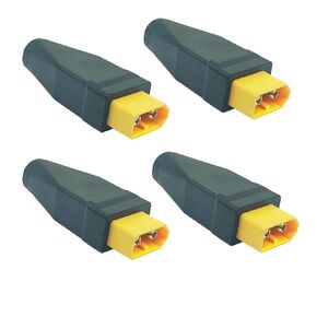 4Pcs XT60 Connector XT60 Male to DC 5525 Female Adapter 5.5mm x 2.5mm Model Airplane Power Connector Extender Adapter for Drone, Model, Energy Storage Power（XT60 Male to DC5525 Female）