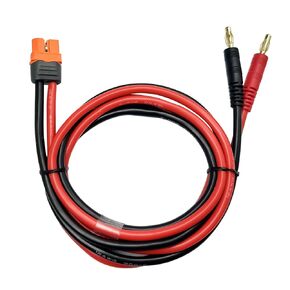 XT60i Female to 4.0mm Banana Plug Bullet Connector RC Battery Charging Cable 3.28ft 12AWG Silicone Wire for RC Helicopter Quadcopter etc.