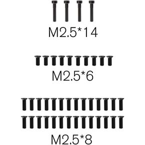 R16058 Flat Screw M2.5 * 14 M2.5 * 8 M2.5 * 6 Spare Part for1:14 Brushless RC Car