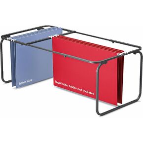 Upgraded Adjustable Hanging File Folder Frame,Legal/Letter Size,Length Adjusted 16 to 25 inches,Heavy Duty Steel File Drawer/Cabinet Organizer Insert, Hanging Folder Holder,12.598" W X 9.45" H