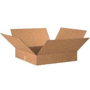 Aviditi Shipping Boxes Flat 20"L x 20"W x 4"H, 10-Pack | Corrugated Cardboard Box for Packing, Moving and Storage