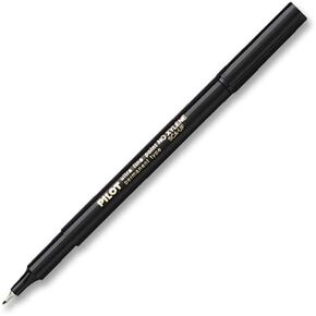 Pilot Extra-Fine Point Markers - 0.5 mm Extra Fine Marker Point - Black Ink - Black Barrel - 1 Each