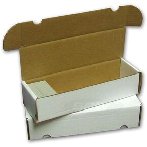BCW 660 Card Storage Box, 3 pk | Cardboard Organizer for Baseball, Basketball, Football Cards, MTG, Pokemon | Card Game Storage & Protection | Card Storage Box | Assembly Required