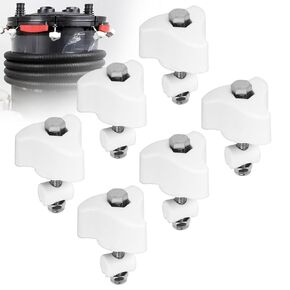 6 Pack Lid Fastener Compatible with Fluval FX6 FX2 FX4 FX5 External Filters- A20215 Canister Filter Locking Nut Lid Fastener A213 A214 A218 A219