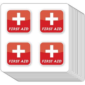 First Aid Stickers 1in for Scrapbooking, Arts, Craft, Kids DIY, Calendars Journals 80-Pack