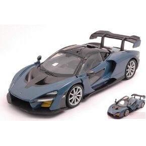 MODELLINO in Scala COMPATIBILE CON MC Laren Senna Vision Victory Teal Blue 1:24 MOTORMAX MTM79355VV