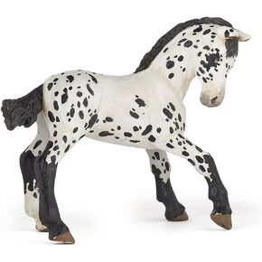 Papo - Hand-Painted - Figurine - Horses,Foals and Ponies - Black Appaloosa Foal Figure-51540 - Collectible - for Children - Suitable for Boys and Girls - from 3 Years Old, Multicolor, oner Size