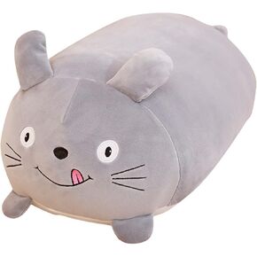 24 Inch Plush Penguin Stuffed Animal - Hugging Pillow & Cuddly Plushie for Kids & Lovers - Grey Anime Gift for Birthday, Valentine's