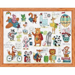 Let's Travel Counted Cross Stitch Kit