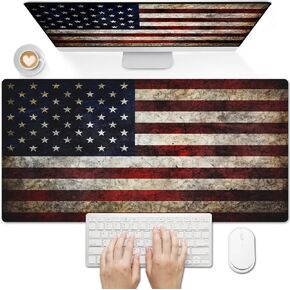 Britimes Teal and Purple Liquid Marble Desk Mat Colorful Deak Pad Non-Slip PU Leather Large Keyboard Mouse Pad Office Desktop Accessories for Office,Work,Home Decor(31.5"X15.7")