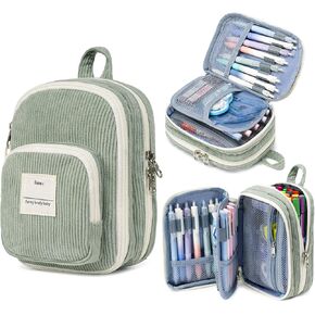 LEDAOU Pencil Case Cute Zipper Pencil Pouch Large Capacity Pencil Bag Organizer School Supplies for Girls Boys Kids