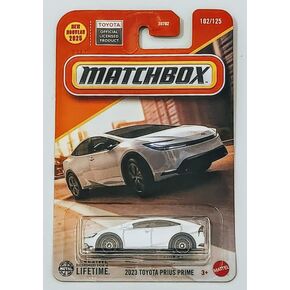 Matchbox 2023 Toyota Prius Prime Diecast Car, 1:64 Scale, White, 102/125