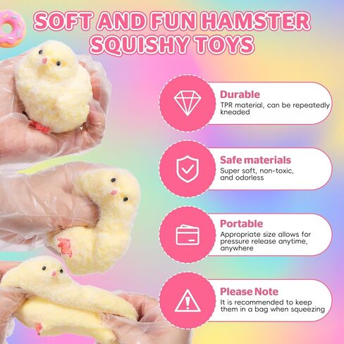 4pcs Taba Squishy Hamster Toys ، Big Fufu Hamster Squishy Toy ، Taba Toys Count in Kuwait