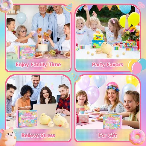 4pcs Taba Squishy Hamster Toys ، Big Fufu Hamster Squishy Toy ، Taba Toys Count in Kuwait