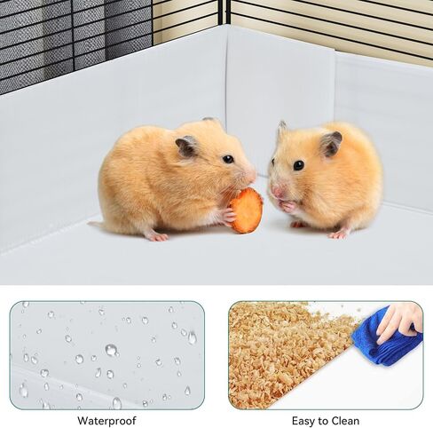 YITAHOME Guinea Pig Cage Indoor C&C: Small Animal Habitat with Waterproof Liner, DIY Playpen with Loft & Partition for Bunny, Chinchilla, Hamster, with 30 Panels in Saudi Arabia