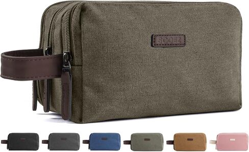 Sooez Large Pencil Case Pouch, Extra Big Pencil Pouch Pencil Bag with PU Handle & Zipper, Sturdy Pen Case with 3 Compartments, Aesthetic School College Supplies Organizer for Men Women Boys, Green in Saudi Arabia