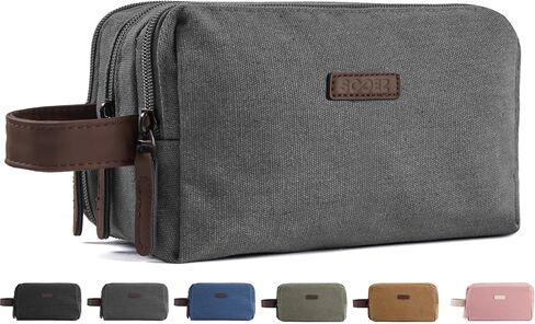 Sooez Large Pencil Case Pouch, Extra Big Pencil Pouch Pencil Bag with PU Handle & Zipper, Sturdy Pen Case with 3 Compartments, Aesthetic School College Supplies Organizer for Men Women Boys, Green in Saudi Arabia