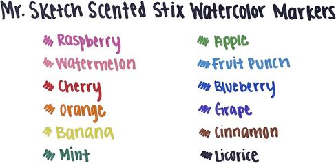 Mr. Sketch Fiddle Sticks Scented Markers, 216-pack, Assorted Colors (3618) in Kuwait