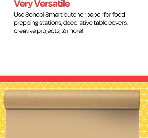 School Smart Butcher Kraft Paper Roll, 50 lbs, 36 Inches x 1000 Feet, Brown in Saudi Arabia