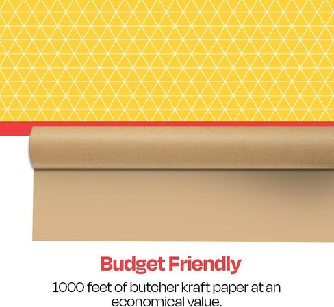 School Smart Butcher Kraft Paper Roll, 50 lbs, 36 Inches x 1000 Feet, Brown in Saudi Arabia
