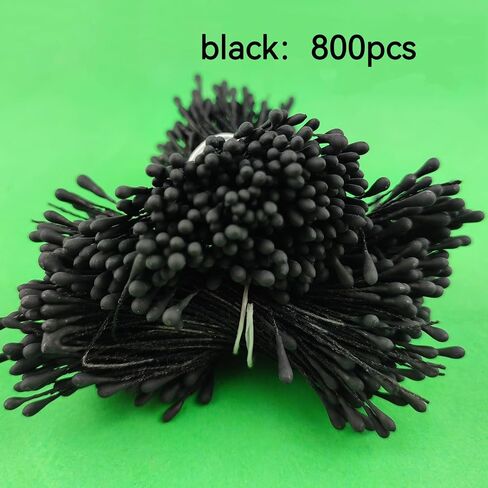 1600pcs 2mm أبيض وصفراء ماتي مزدوج رؤوس مزدوجة زهرة الدعامة لزهرة صنع زهرة الديكور - مصنوعة يدويا زهرة الدب in Saudi Arabia
