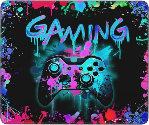 Gaming Mouse Pad, Gamer Desk Accessories, Mouse Mat for Boys Game Room Decor 12x10 Inch (Game S) in Saudi Arabia