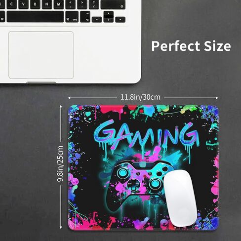 Gaming Mouse Pad, Gamer Desk Accessories, Mouse Mat for Boys Game Room Decor 12x10 Inch (Game S) in Saudi Arabia