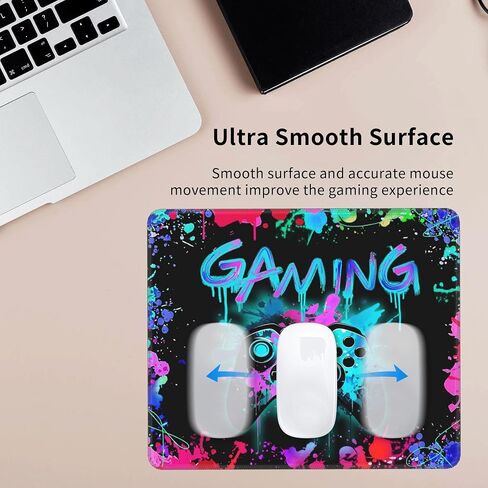 Gaming Mouse Pad, Gamer Desk Accessories, Mouse Mat for Boys Game Room Decor 12x10 Inch (Game S) in Saudi Arabia
