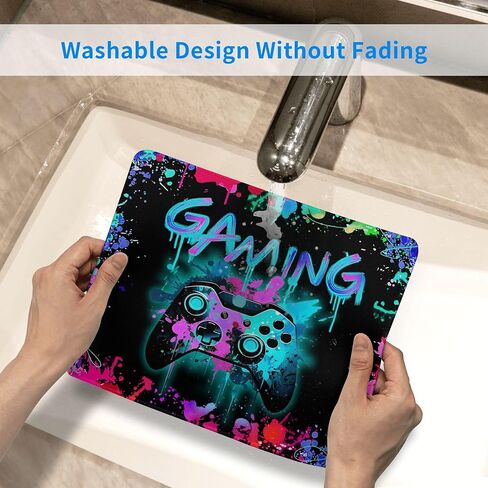 Gaming Mouse Pad, Gamer Desk Accessories, Mouse Mat for Boys Game Room Decor 12x10 Inch (Game S) in Saudi Arabia