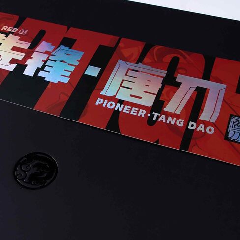 Pioneer Series Tang Dao Gaming Mouse Pad - Large 480 x 400 x 4mm, Anime-Style RED, Polyurethane Non-Slip Base, Superior Control Cloth Surface for FPS Precision in Kuwait