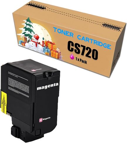 متوافق مع Lexmark CS720 استبدال خرطوشة الحبر لـ CS720DE CS725DE CX725DE CX725DHE PRINTER MAGENTA in Kuwait