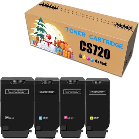 متوافق مع Lexmark CS720 استبدال خرطوشة الحبر لـ CS720DE CS725DE CX725DE CX725DHE PRINTER MAGENTA in Kuwait