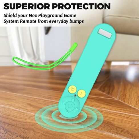Silicone Remote Cover for Nex Playground Remote Control – Shockproof Silicone & Rubber Protector, Precise Button Access, Easy-to-Clean Design, Game System Accessory (Green) in Saudi Arabia