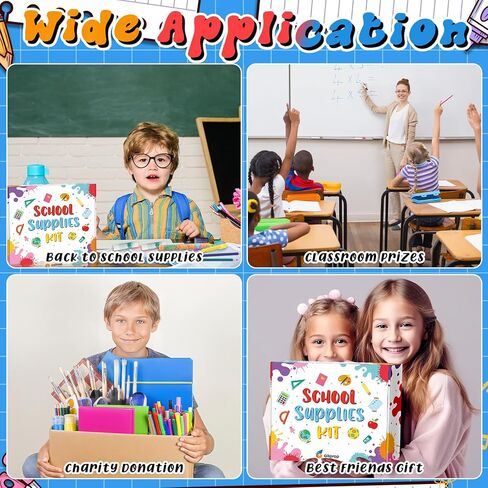 39 Pcs Back to Supplies Essentials Bundle Include Pencils Scissors Ruler Eraser Crayon Sharpener Notebook Pencil Case Folder Notebook(Blue) in Saudi Arabia
