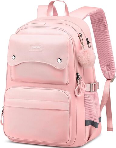 Girls Backpack for School - Lightweight Travel Laptop Backpack Fits 15.6 Inch Notebook, Water Bottle Pocket - Ideal for Teens, College Students, Adults in Kuwait