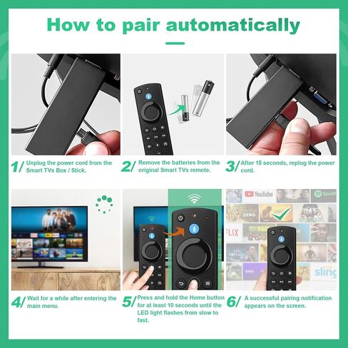 2nd GEN Replacement Remote Control with Voice Function fit for Fire AMZ Smart TV Stick,fit for Smart TV Stick 4K,fit for Smart TV Cube(1st Gen/2nd Gen),fit for AMZ TV(3rd Gen) in Saudi Arabia