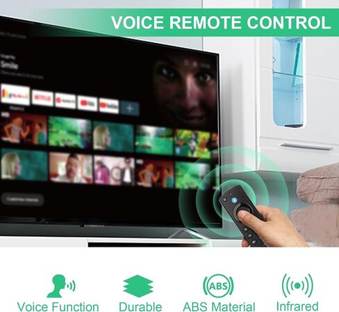2nd GEN Replacement Remote Control with Voice Function fit for Fire AMZ Smart TV Stick,fit for Smart TV Stick 4K,fit for Smart TV Cube(1st Gen/2nd Gen),fit for AMZ TV(3rd Gen) in Saudi Arabia