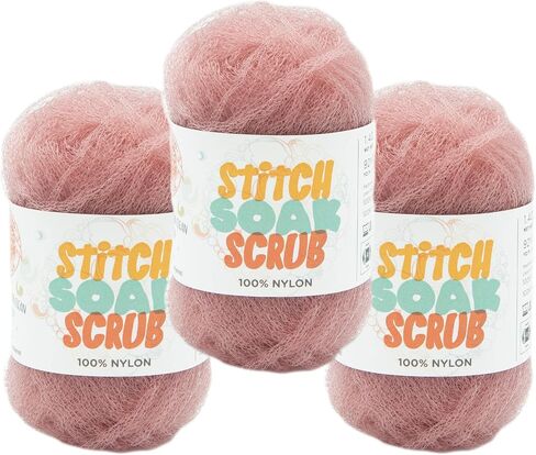 (3 عبوة) Lion Brand Yarn Stitch Soak Scrub Scrub Nyn For Harps ، الياقوت in Kuwait