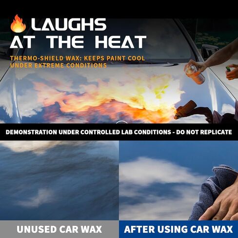 شمع السيارة باللون الأسود الصلب للسيارات السوداء، منظف مجموعة شمع السيارة كارنوبا، طلاء سيراميك تلقائي مقاوم للخدش، 180 جرام مع إسفنجة شمع ومنشفة مجانية - أسود in Kuwait