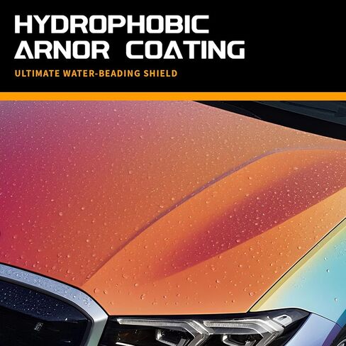 شمع السيارة باللون الأسود الصلب للسيارات السوداء، منظف مجموعة شمع السيارة كارنوبا، طلاء سيراميك تلقائي مقاوم للخدش، 180 جرام مع إسفنجة شمع ومنشفة مجانية - أسود in Kuwait