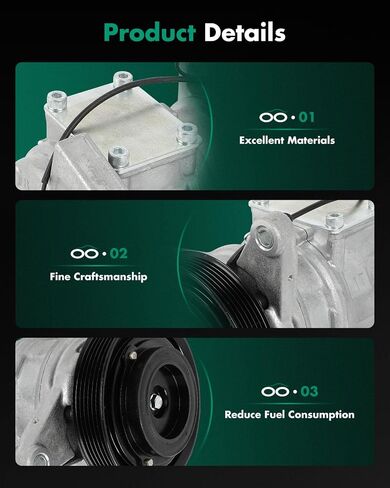 SCITOO AC Compressor 1987-2001 Compatible for Toyota Camry for Solara CO 10624GLC in Saudi Arabia