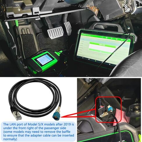 ZKTOOL 59" Diagnostic Service Cable for Tesla Model 3 and Model Y - OBD Repair Support, Replacement for 1137658-00-C in Saudi Arabia